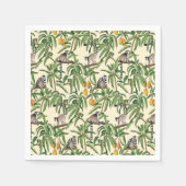 Serviette En Papier lemurs and branches mango seamless pattern   (Devant)