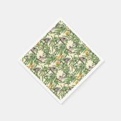 Serviette En Papier lemurs and branches mango seamless pattern   (Coin)