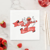 Serviette En Papier L'enfant d'Elmo Valentine (En situation)