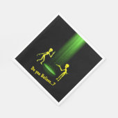 Serviette En Papier L'enlèvement d'Aliens OVNI 👽 Croyez-Vous ? (Coin)