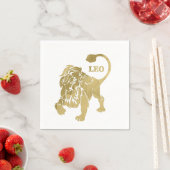 Serviette En Papier Leo Lion Zodiac (En situation)