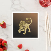 Serviette En Papier Leo Lion Zodiac (En situation)
