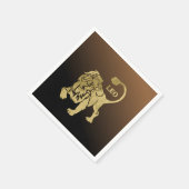 Serviette En Papier Leo Lion Zodiac (Coin)