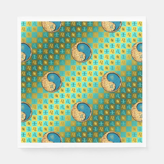 Serviette En Papier Leo & Water Dog (Devant)