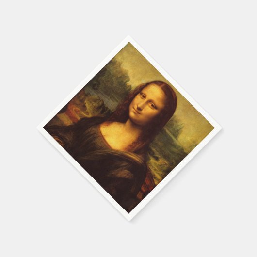 Serviette En Papier Leonardo Da Vinci Mona Lisa Peinture d'Art (Coin)