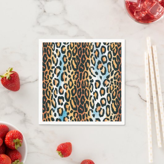 Serviette En Papier Leopard (En situation)