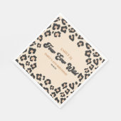 Serviette En Papier Leopard Cheetah Four Ever Wild 4ème anniversaire (Coin)