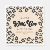 Serviette En Papier Leopard Cheetah Imprimer un Baby shower sauvage (Devant)