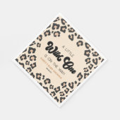 Serviette En Papier Leopard Cheetah Imprimer un Baby shower sauvage (Coin)
