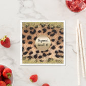 Serviette En Papier Leopard Cheetah Poster de animal Parties scintilla (En situation)