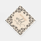 Serviette En Papier Leopard Cheetah Wild Bachelorette Week-end (Coin)