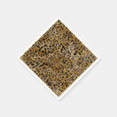 Serviette En Papier Leopard Imprimé Moderne Tendance Baby Shower de Ma (Coin)