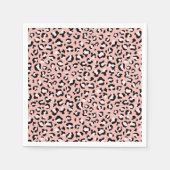 Serviette En Papier Léopard Print, Léopard Spots, Rose Léopard (Devant)