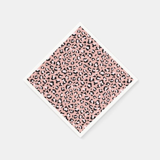 Serviette En Papier Léopard Print, Léopard Spots, Rose Léopard (Coin)