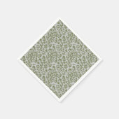 Serviette En Papier Léopard tacheté gris olive (Coin)