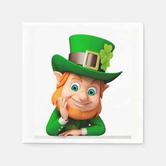 Serviette En Papier Leprechaun (Devant)