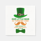 Serviette En Papier Leprechaun moderne St. Patrick's Any Age Anniversa (Devant)