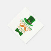 Serviette En Papier Leprechaun moderne St. Patrick's Any Age Anniversa (Coin)