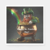 Serviette En Papier Leprechaun Pot Of Gold  (Devant)