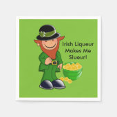 Serviette En Papier Leprechaun, St. Patrick's Day Paper Napkins (Devant)