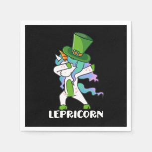 Serviette En Papier LepreCorn Leprechaun Unicorn Clover St Paddys St P