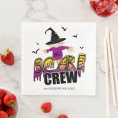 Serviette En Papier L'équipage de Scare Welcome Purple ID1002 (En situation)