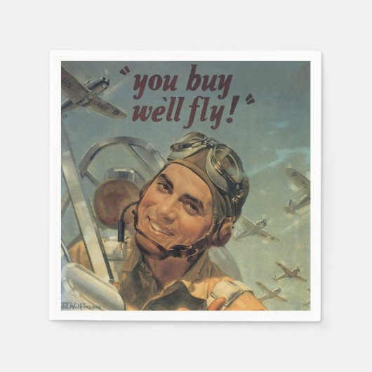 Serviette En Papier L'ère 2ème guerre mondiale (Devant)