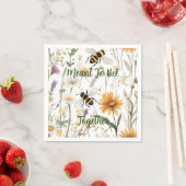 Serviette En Papier Les Abeilles Et Les Fleurs sauvages Ont L'Intentio (En situation)