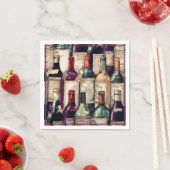 Serviette En Papier Les amateurs de vin serviettes (En situation)