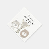 Serviette En Papier Les animaux de la Jungle Wild Un Baby shower de ga (Coin)