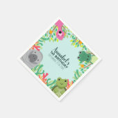 Serviette En Papier Les animaux mignons de Floride Wild Un Anniversair (Coin)