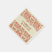 Serviette En Papier les années 70 Mariage rétro inspiré (Coin)