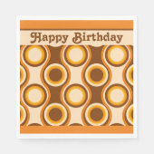 Serviette En Papier les années 70 Motif du parti Retro (Devant)