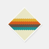 Serviette En Papier les années 70 motif rétro (Coin)