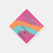 Serviette En Papier Les années 70 rétro Super Fuchsia Mariage (Coin)