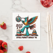 Serviette En Papier 'les années 70 Toujours Drôle Depuis [Année] Anniv (En situation)