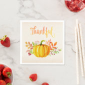 Serviette En Papier Les aquarelles de Thanksgiving "Thanksgiving" (En situation)