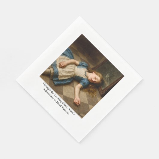 Serviette En Papier Les aventures d'Alice dans le traumatisme crânien (Coin)
