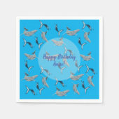 Serviette En Papier Les baleines (Devant)