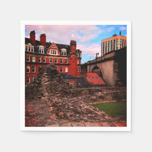 Serviette En Papier Les bâtiments de Newcastle