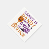 Serviette En Papier Les bonbons sont chics mais le vin est divin Funny (Coin)