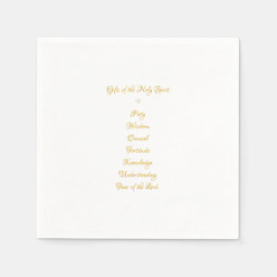 Serviette En Papier Les cadeaux du Saint-Esprit dans 3D semblent le
