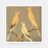 SERVIETTE EN PAPIER LES CANARIES DE YORKSHIRE (Devant)