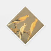 SERVIETTE EN PAPIER LES CANARIES DE YORKSHIRE (Coin)