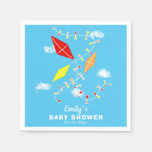 Serviette En Papier Les cerfs-volants dans la fête du Baby shower Sky 
