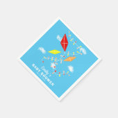 Serviette En Papier Les cerfs-volants dans la fête du Baby shower Sky  (Coin)