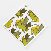 Serviette En Papier Les chatons d'olive (Coin)