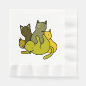 Serviette En Papier Les chatons d'olive (Devant)
