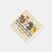 Serviette En Papier Les chats sont comme des chips (Coin)