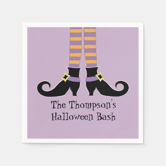 Serviette En Papier Les chaussures de Whimsy Witch (Devant)